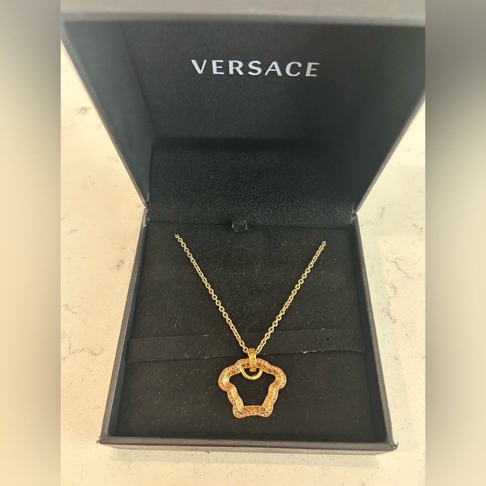 Versace Medusa Charm Necklace